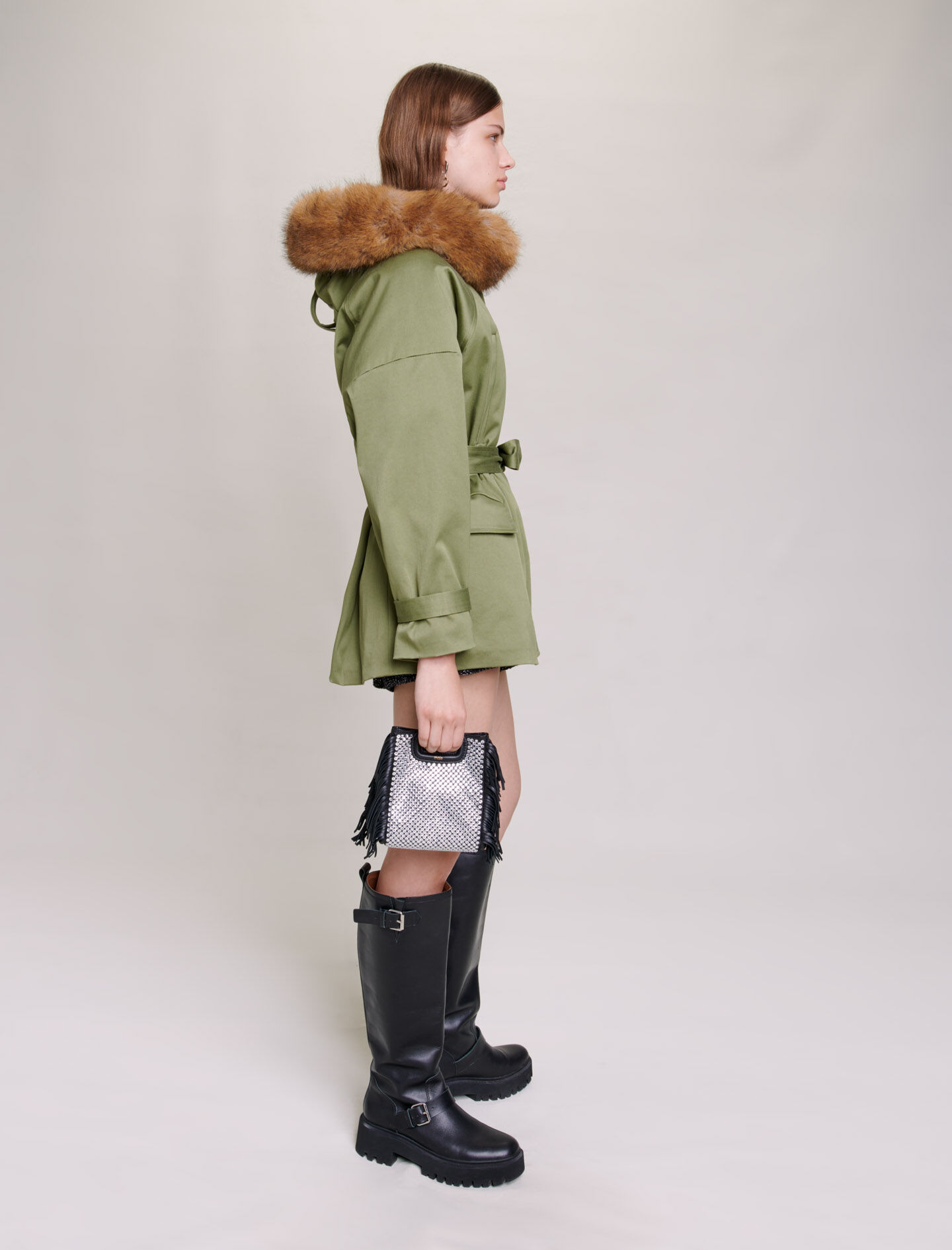 Maje sale parka coat