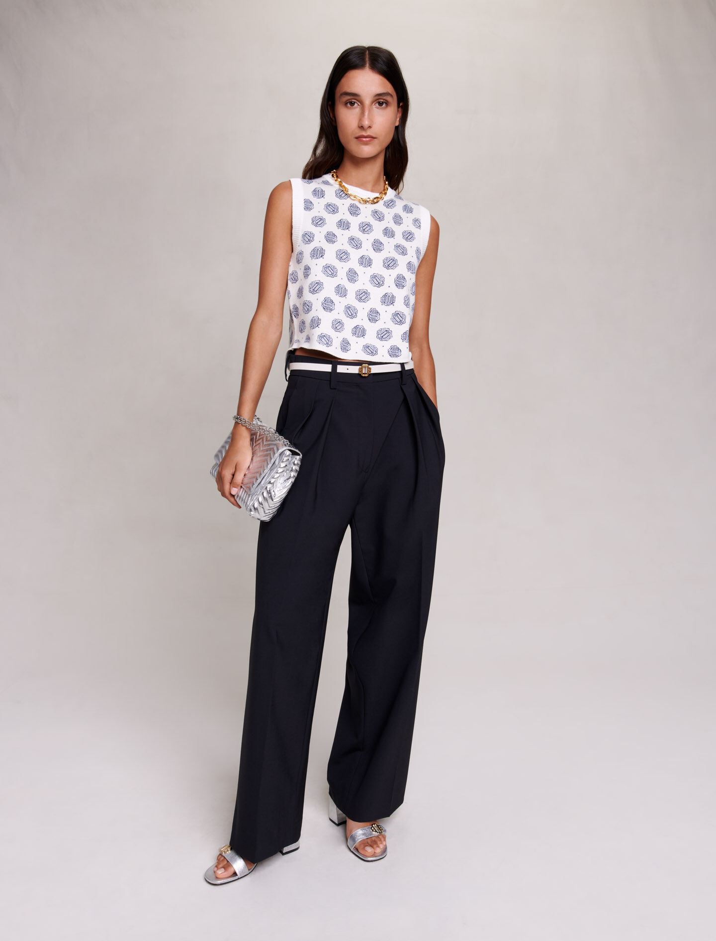 Buy ANKLE LENGTH BLACK TROUSER WITH BELT for Women Online in India