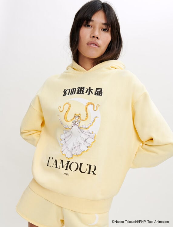 L’AMOUR hooded sweatshirt - Knitwear - MAJE