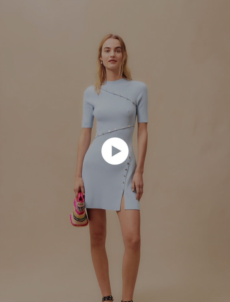 223RELLIER Midi dress with cut outs