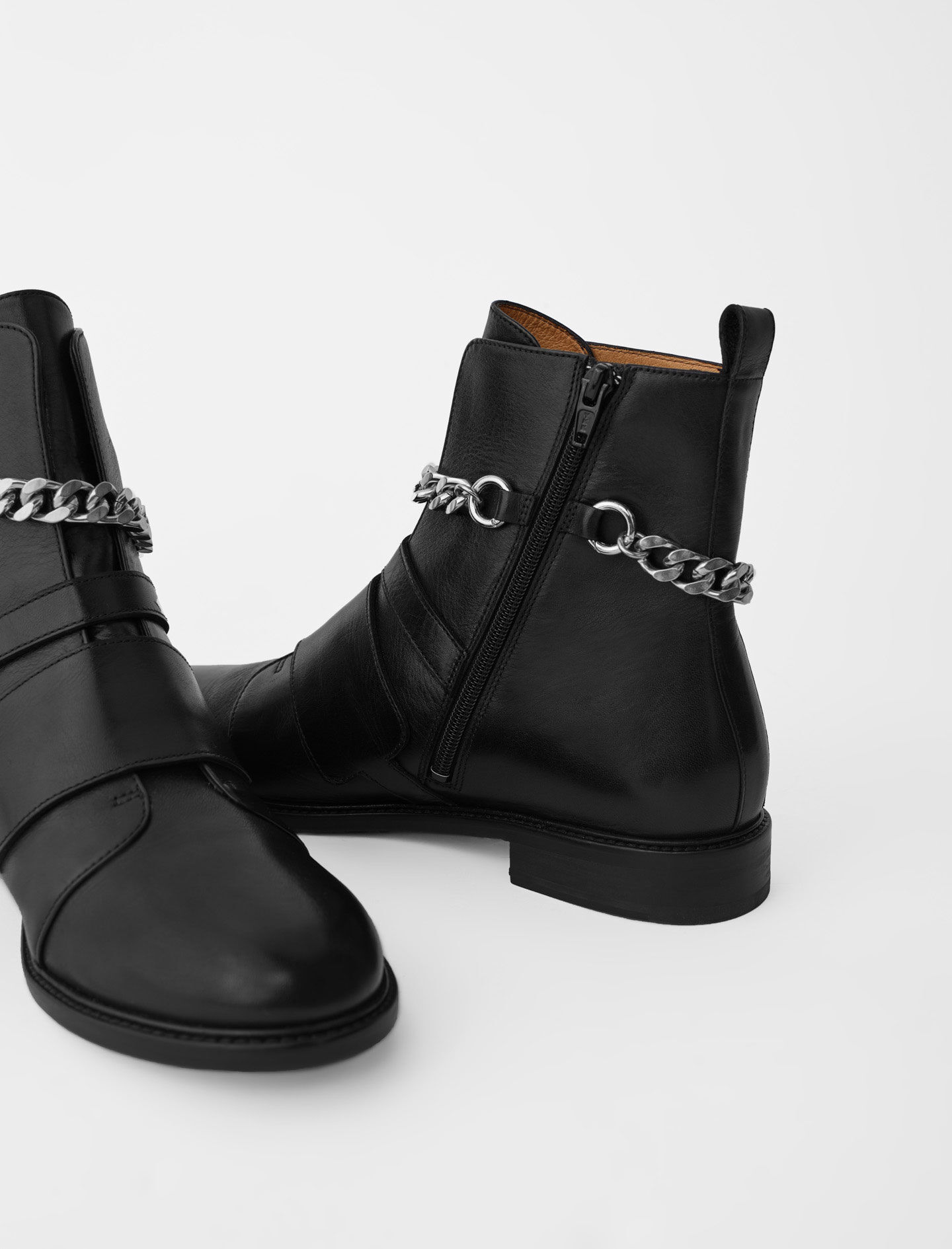 boots dorées maje