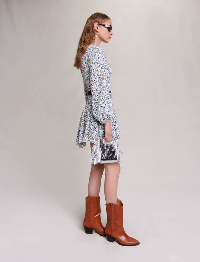123RIPETILA Short crepe dress - Short dresses - Maje.com