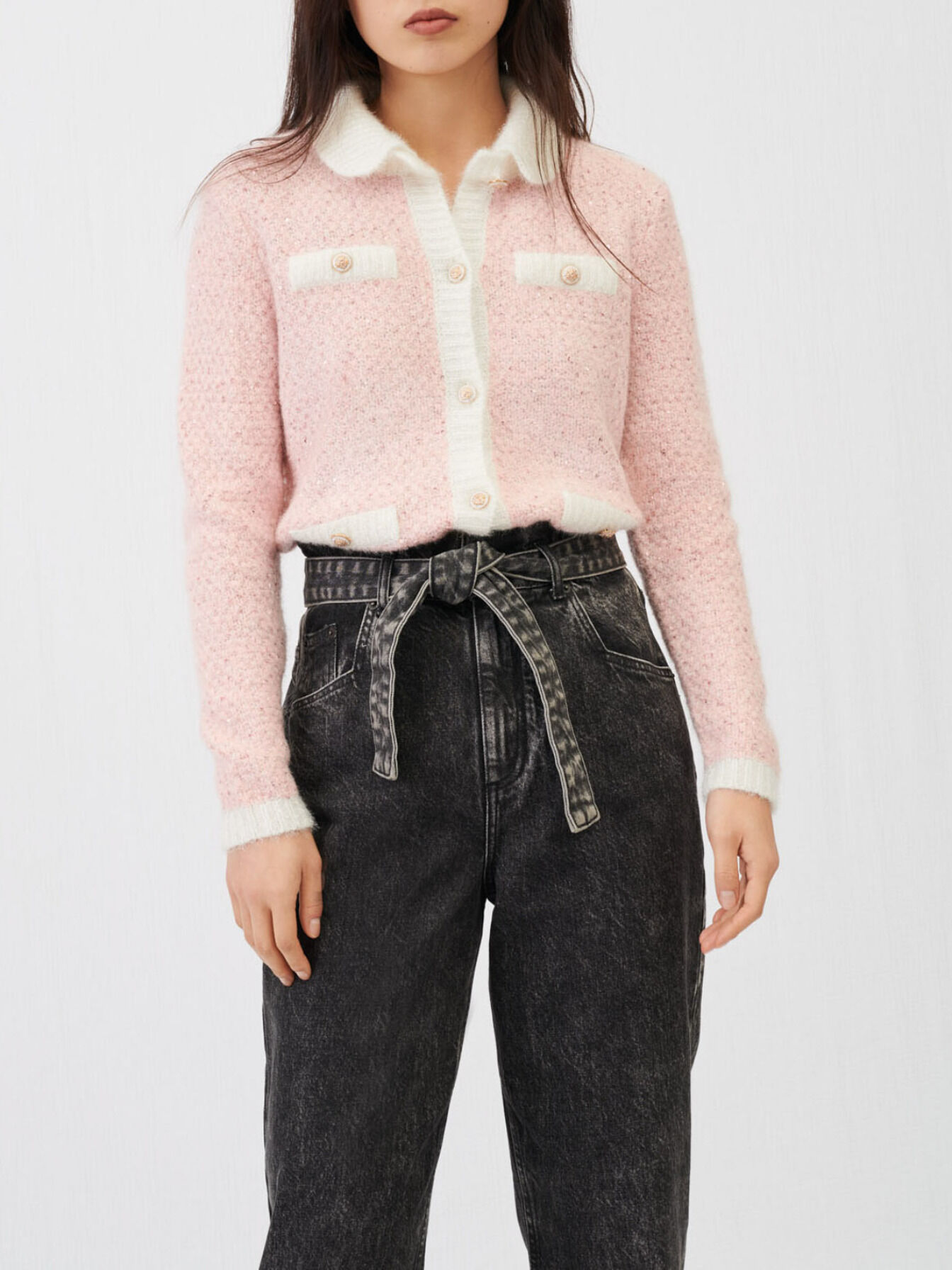 maje knit cardigan