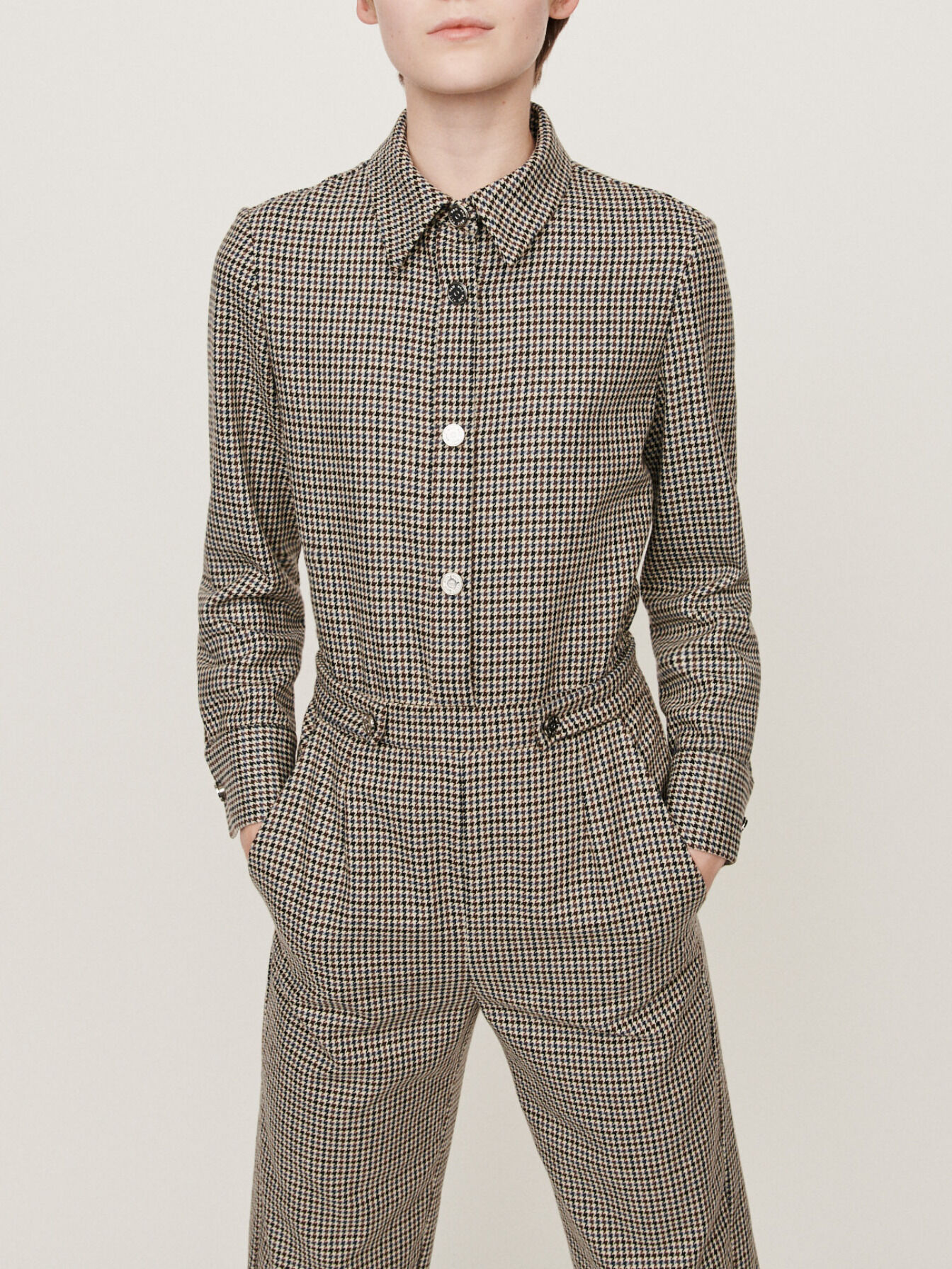 maje tweed jumpsuit