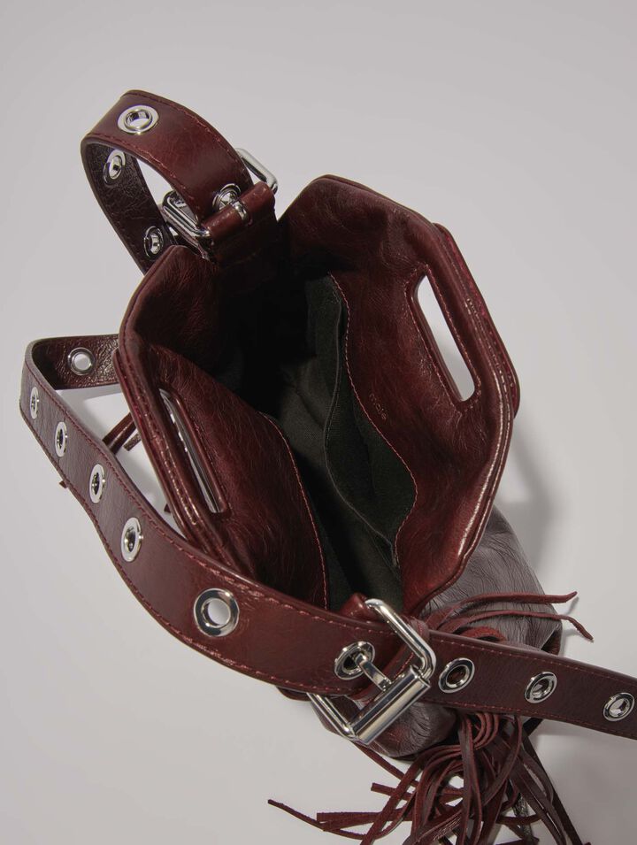 Crackled leather Miss M Mini bag