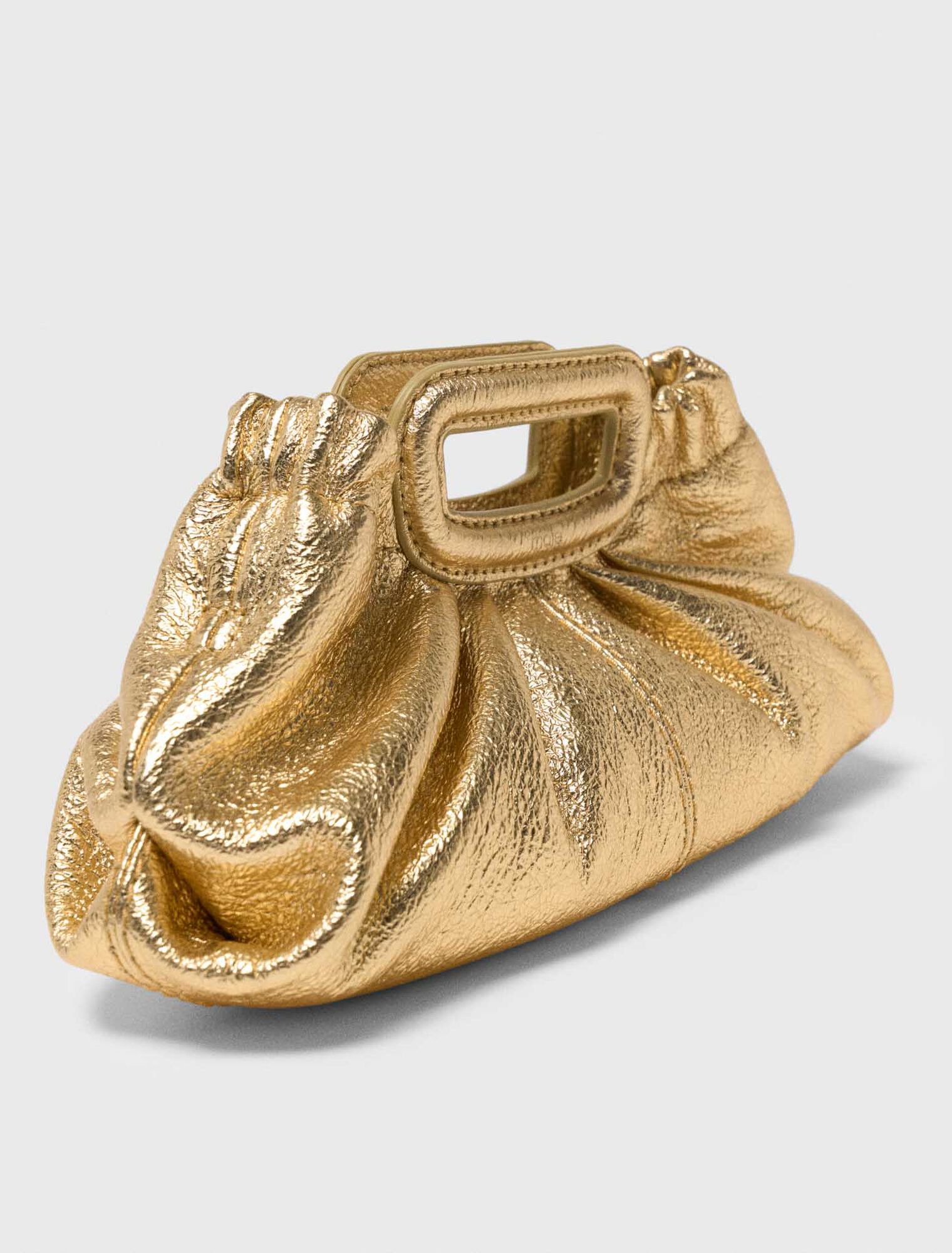 Metallic leather Milpli mini Clutch