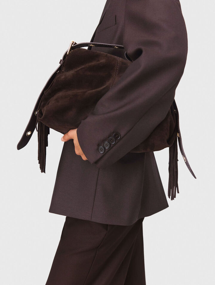 Belted suit jacket