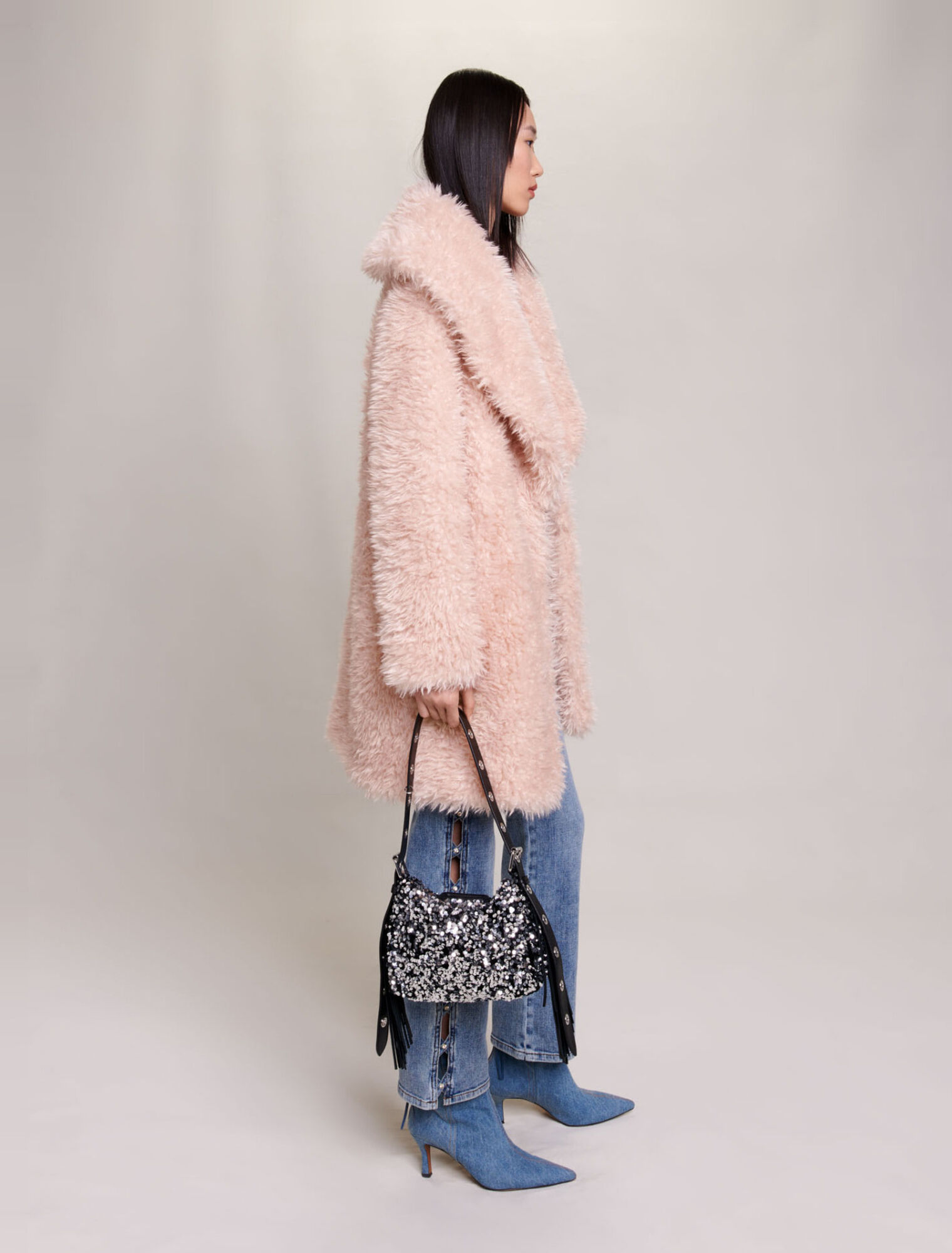 Faux fur coat