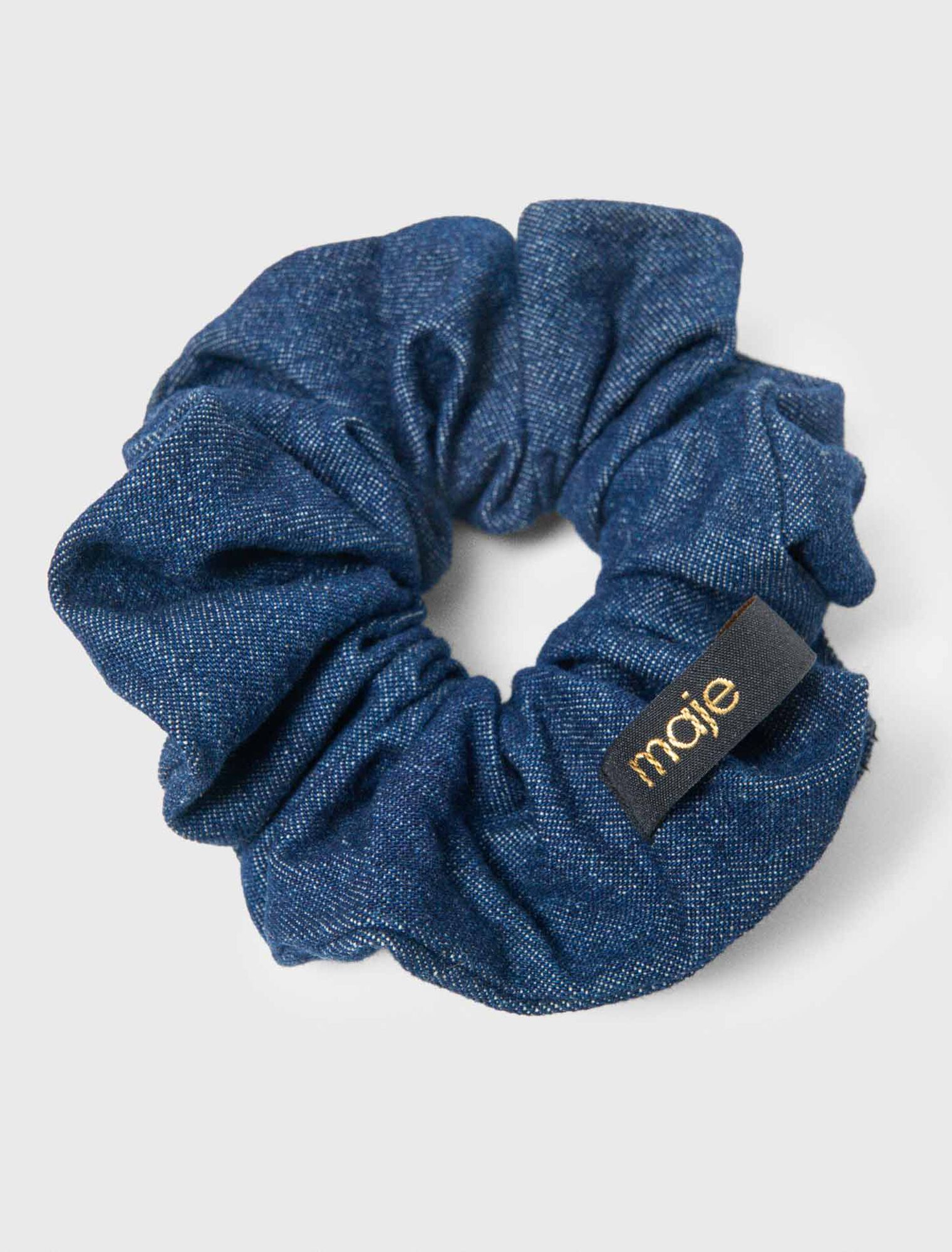 Denim scrunchie