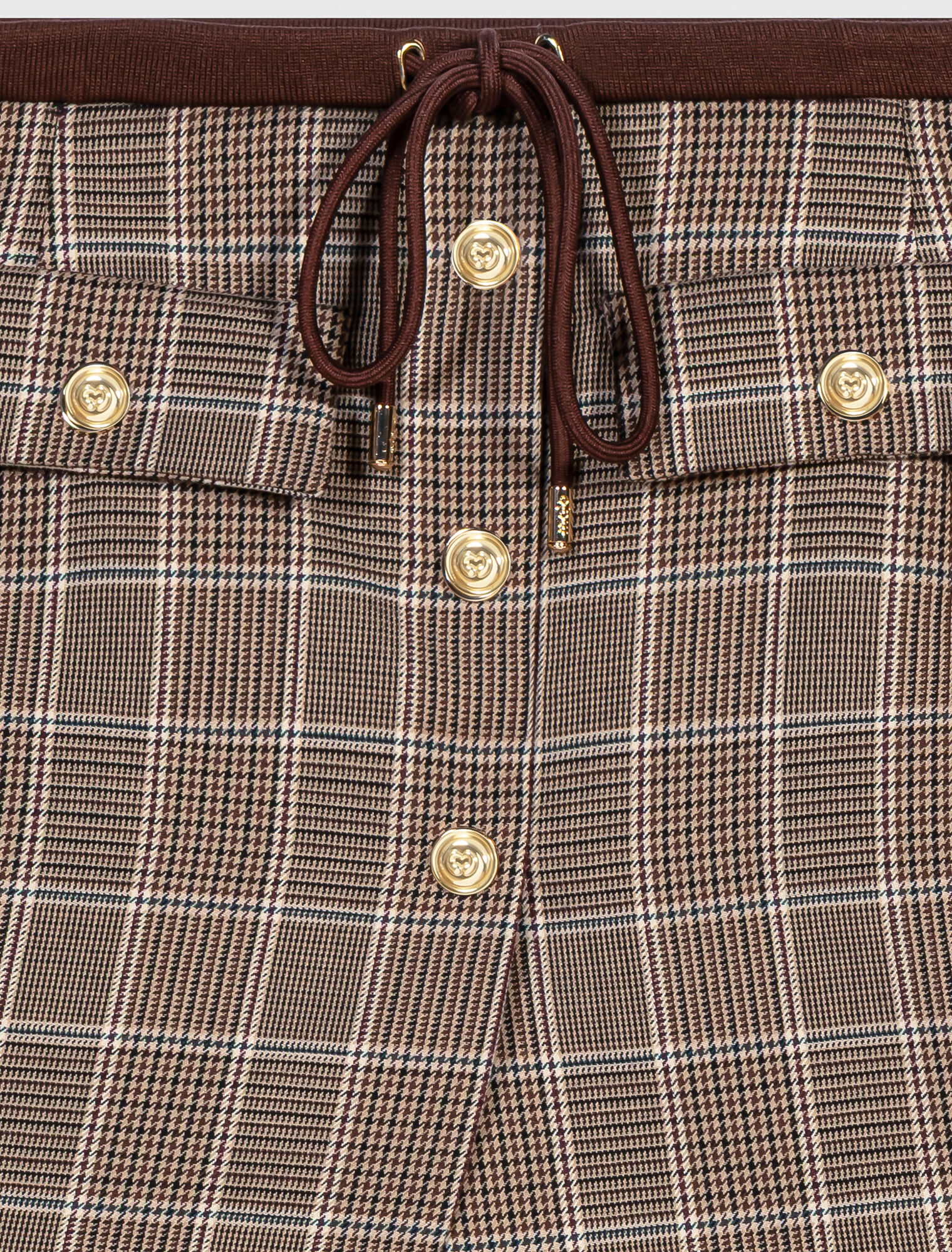 Layered-effect suit shorts