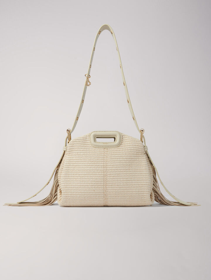 Raffia effect Miss M Mini bag