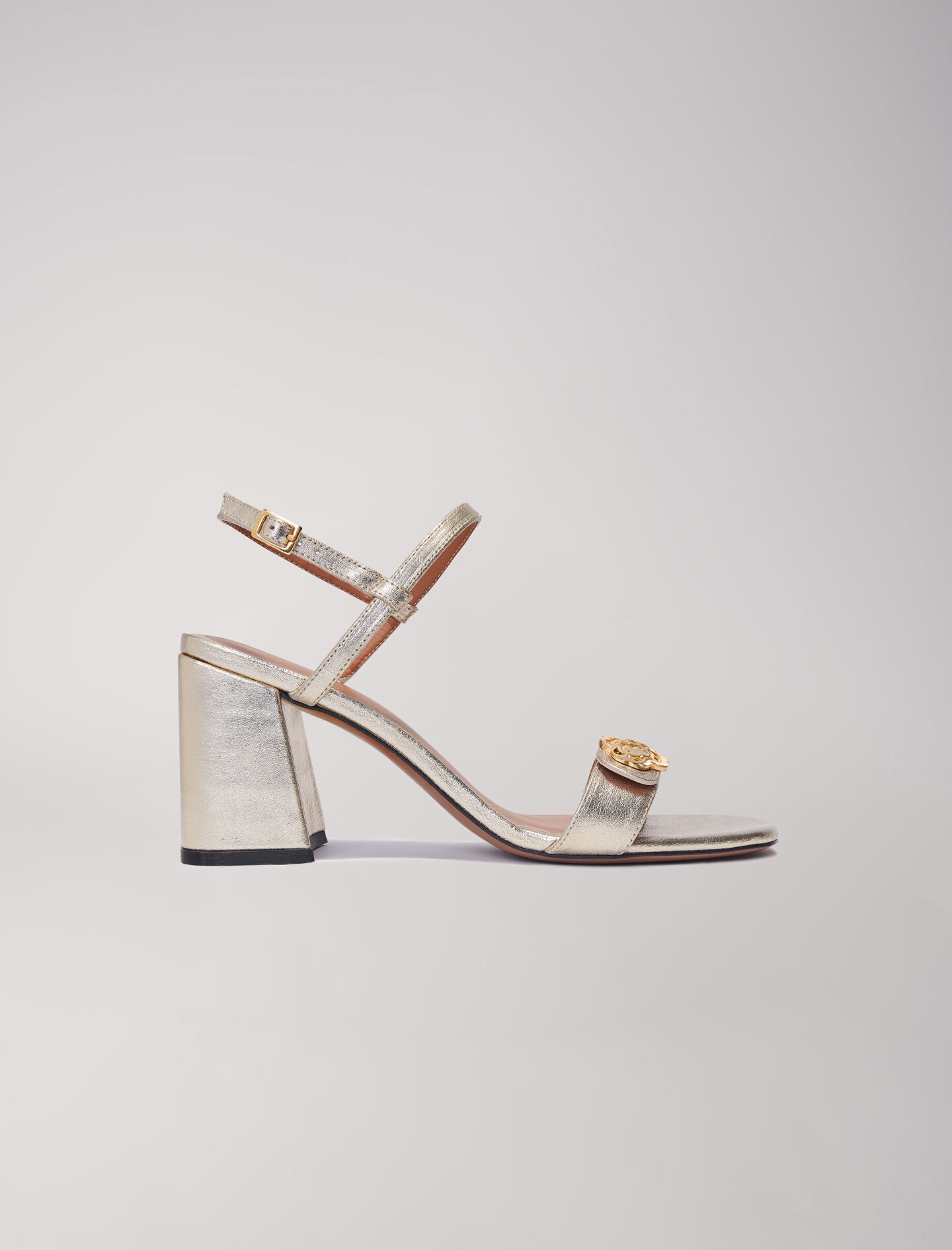 Maje leather sandals decorated with studs store