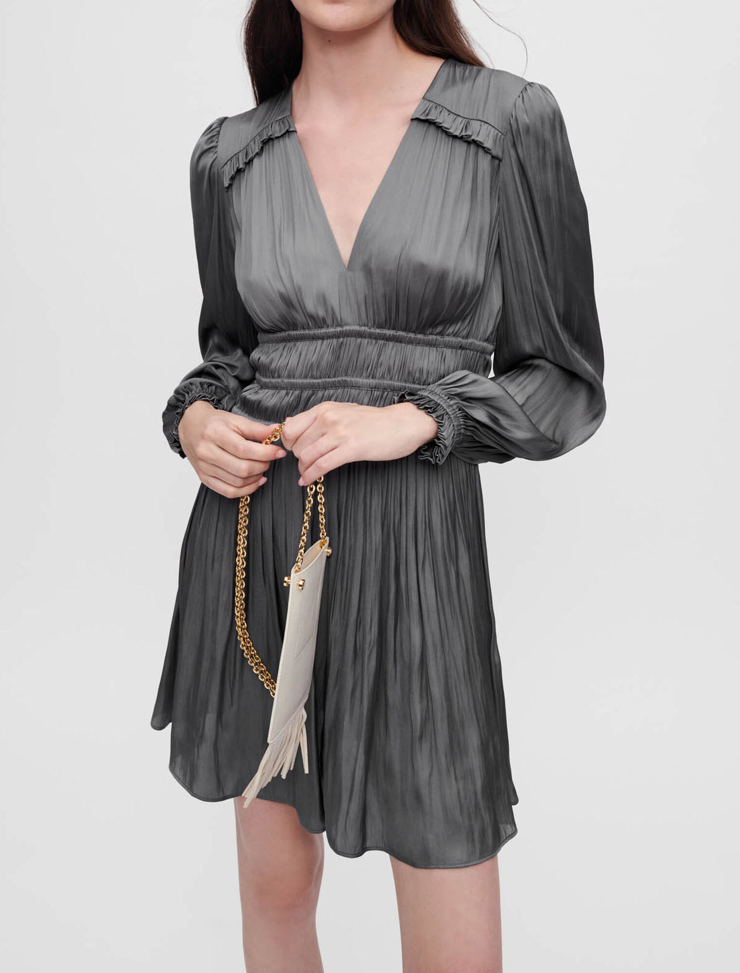 Short satin dress