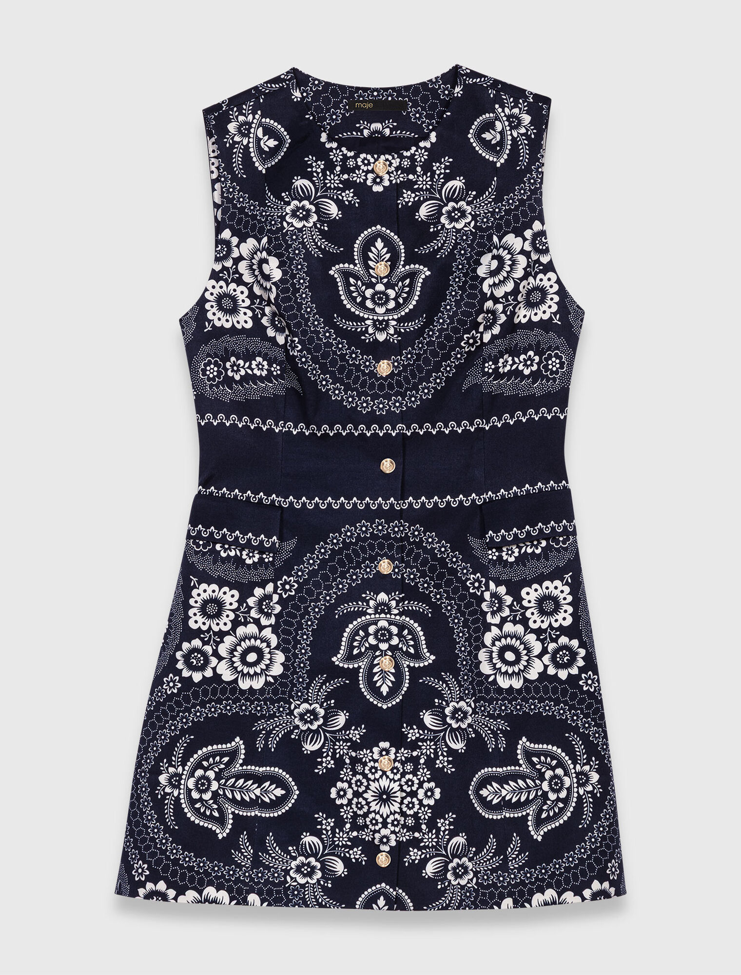 Patterned shift dress