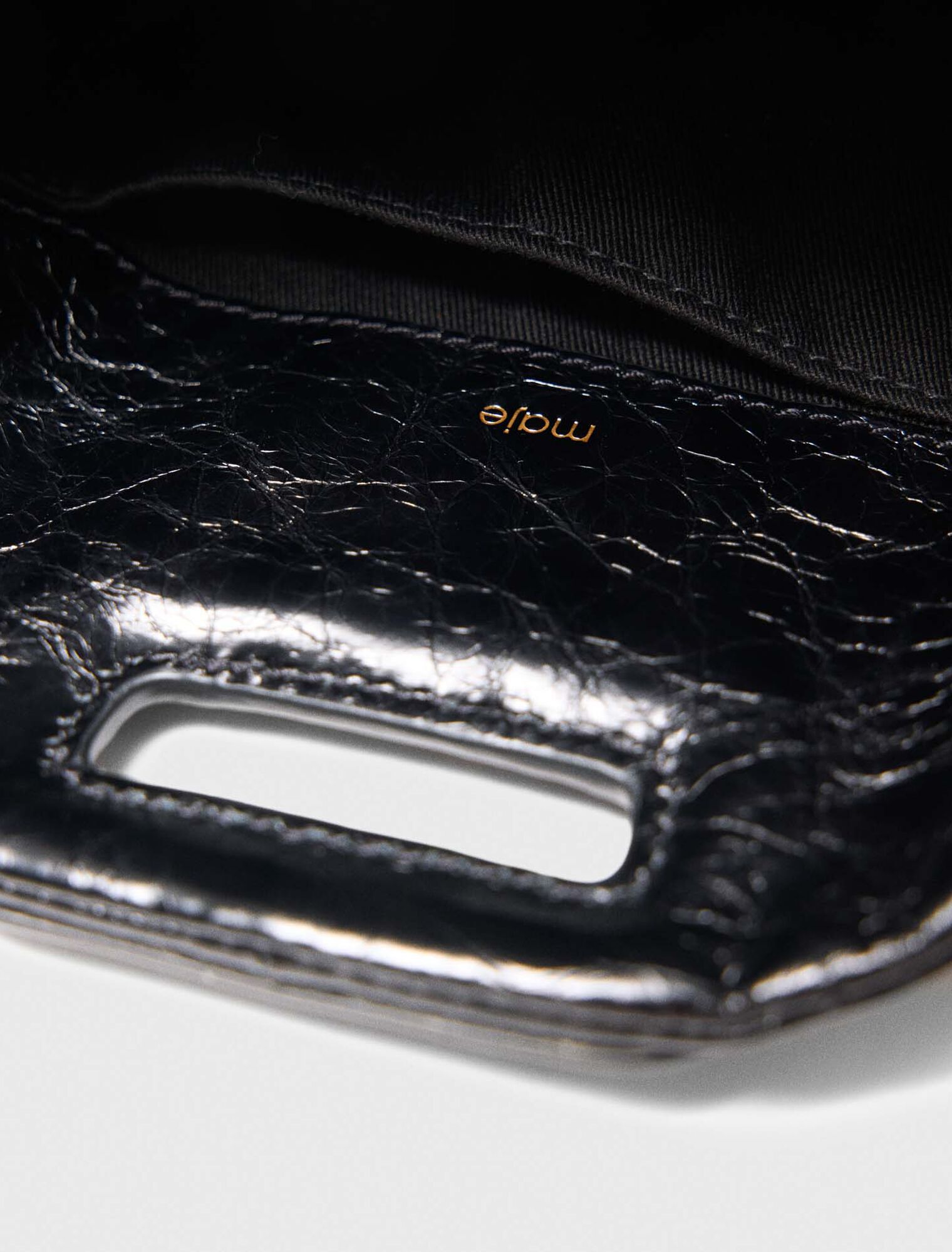 Miss M mini cracked leather bag