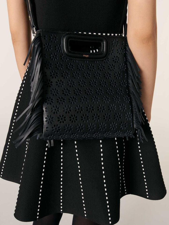 Perforated leather M bag