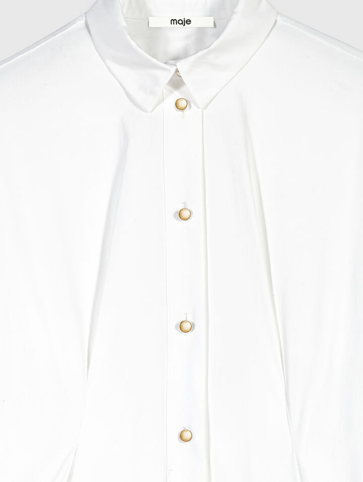 Shirt with lace-up back
