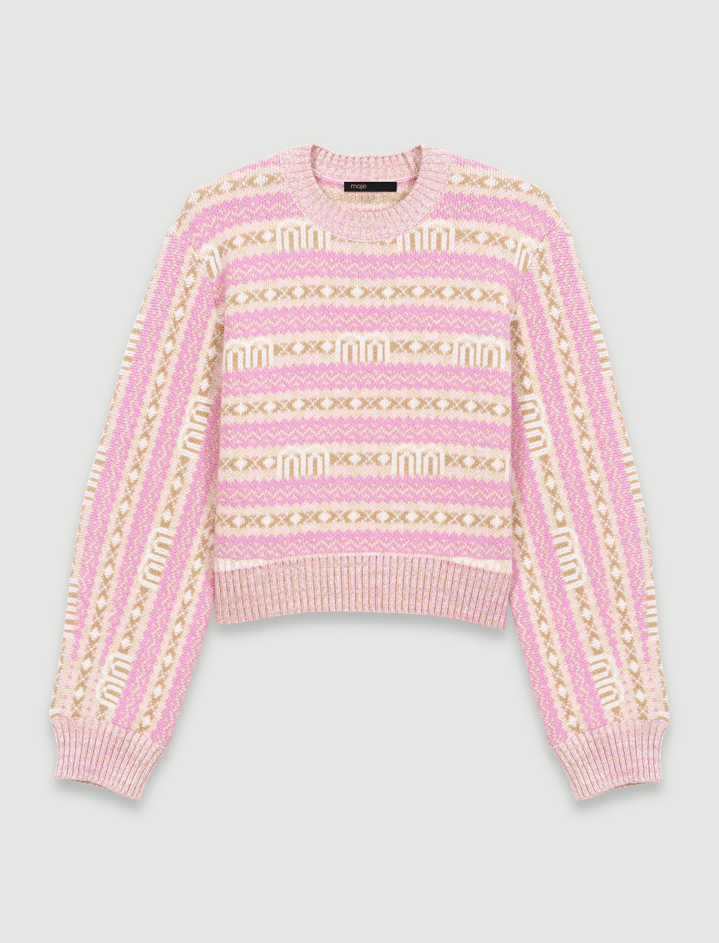 Maje cable knit sweater online