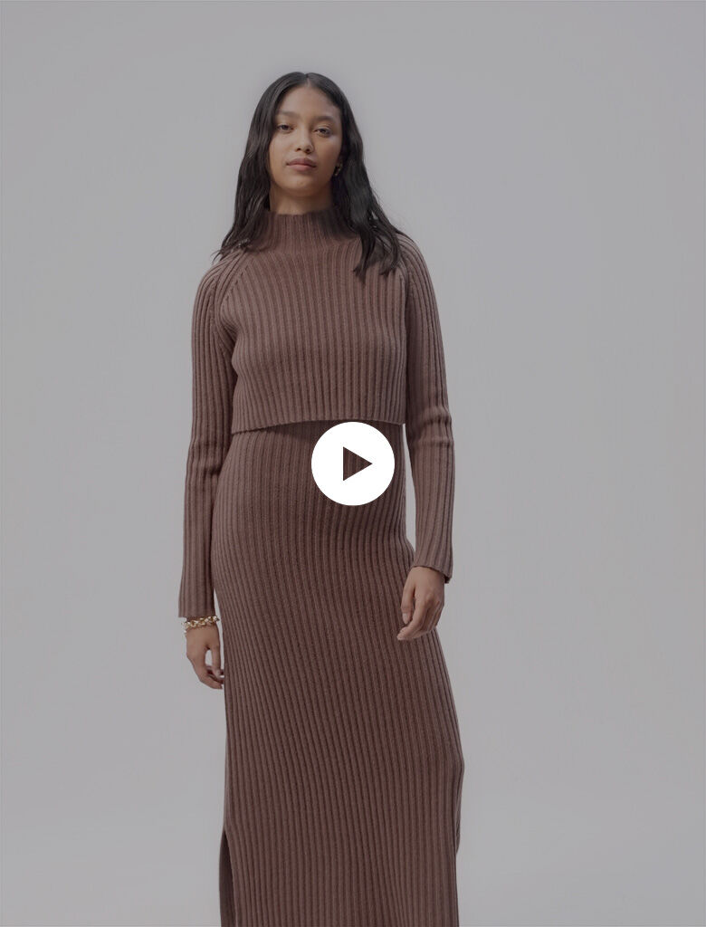 2 in 1 wool maxi dress Maxi dresses Maje