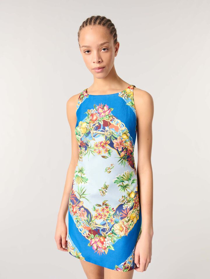 Patterned shift dress