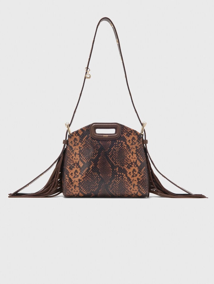 Miss M Mini embossed leather bag
