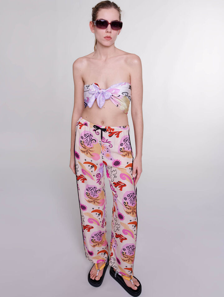 Silk trousers