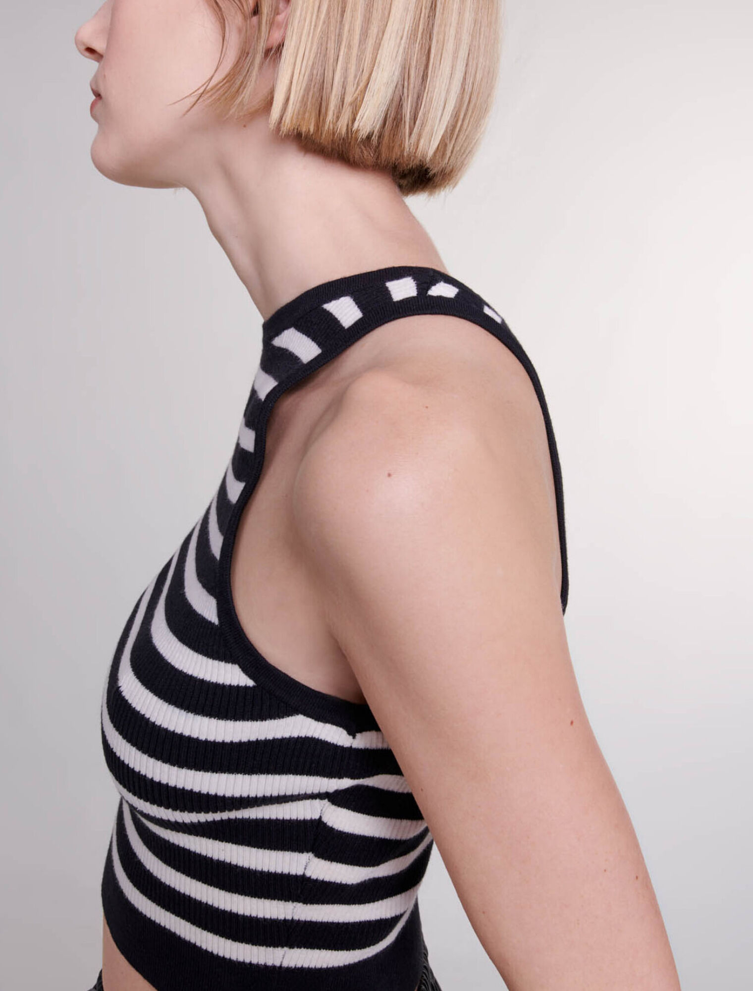 Striped crop top