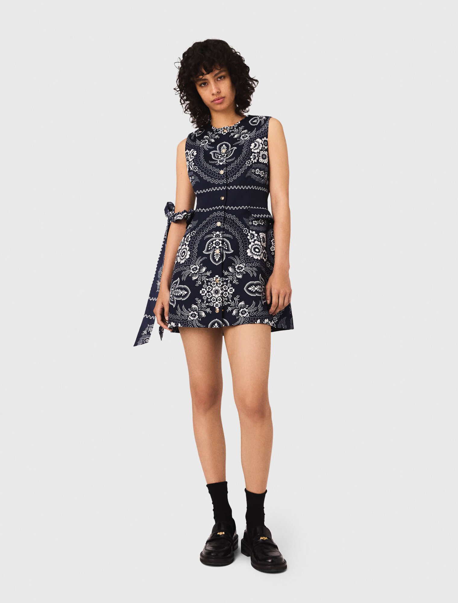 Patterned shift dress