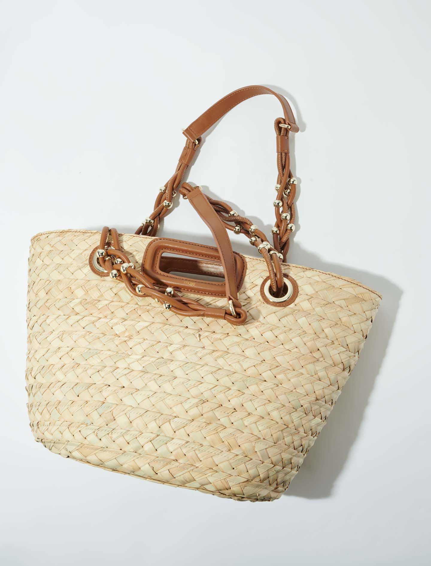 Woven basket bag top