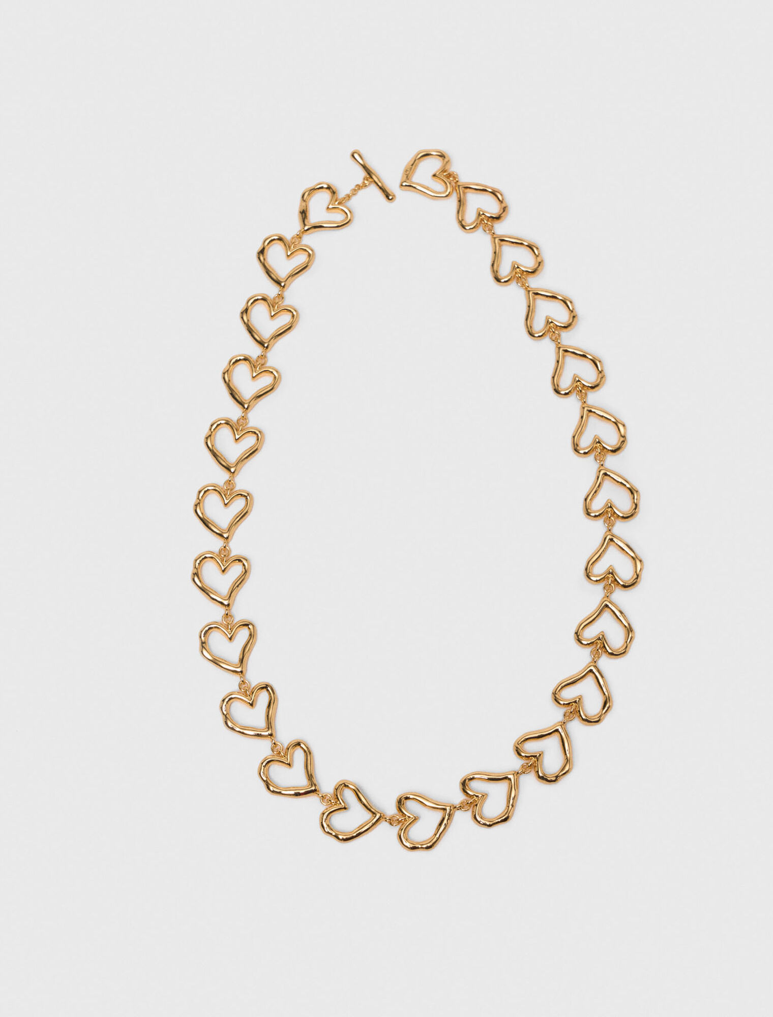Gold-plated heart necklace