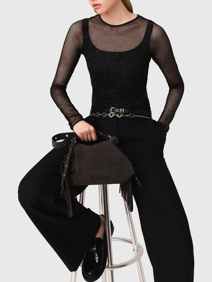 Jersey diamant&eacute; top