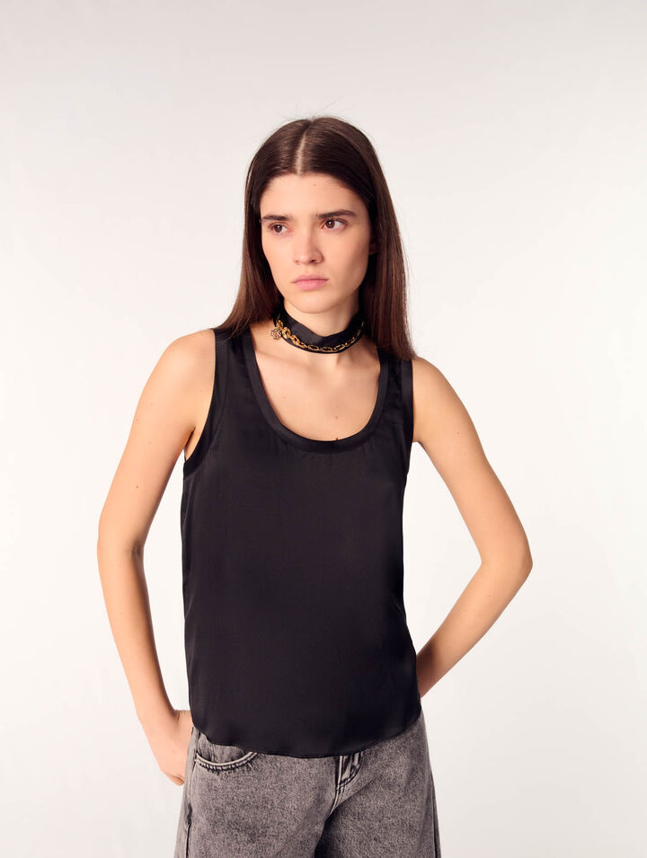 Silk tank top