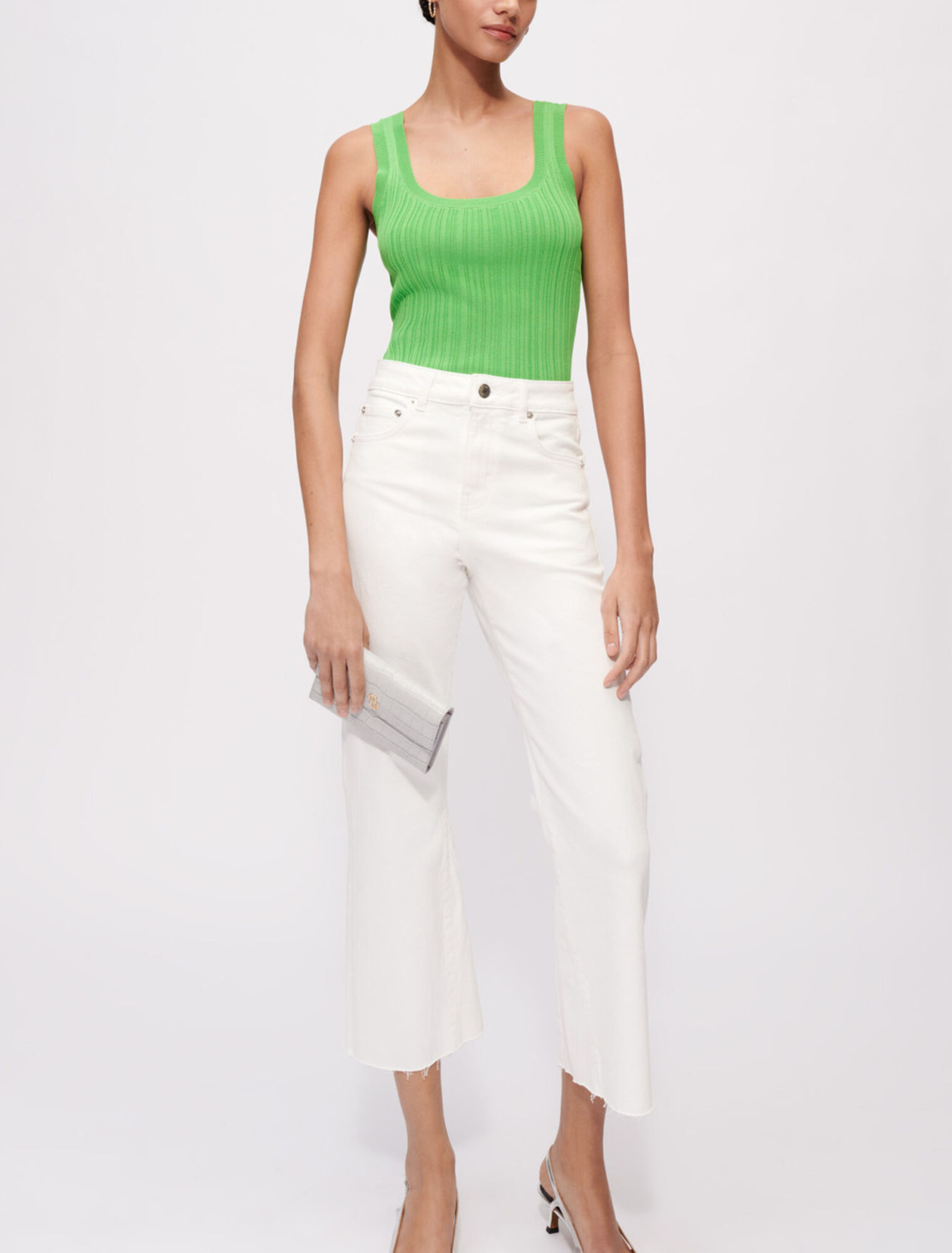 Rib knit tank top
