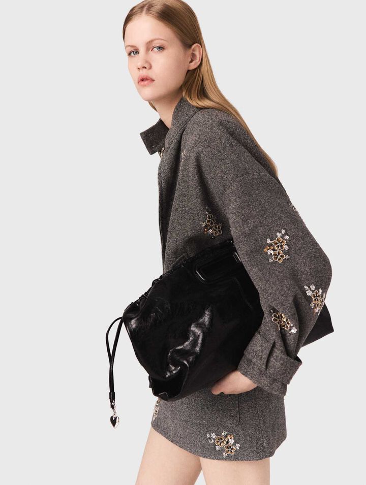 Embroidered bomber jacket