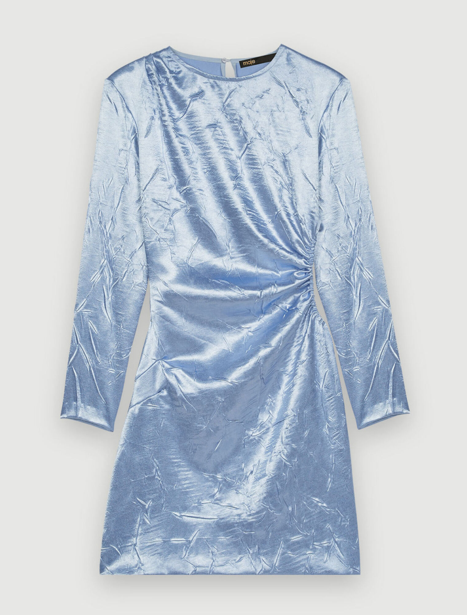 Close-fitting satin dress
