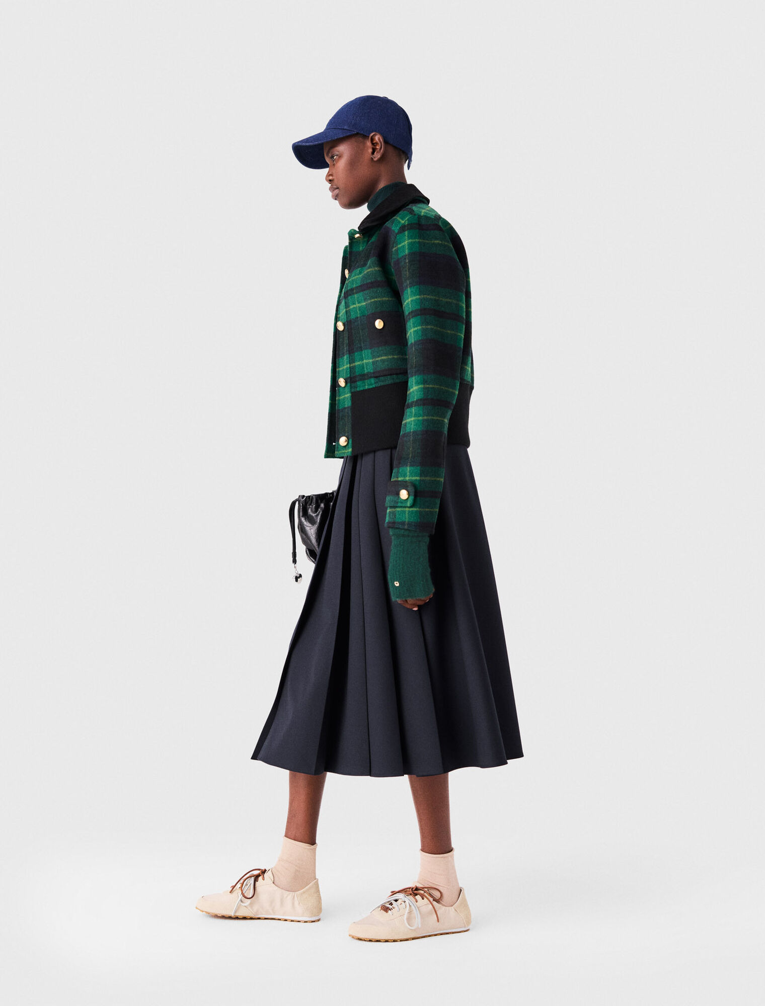 Reversible faux leather jacket