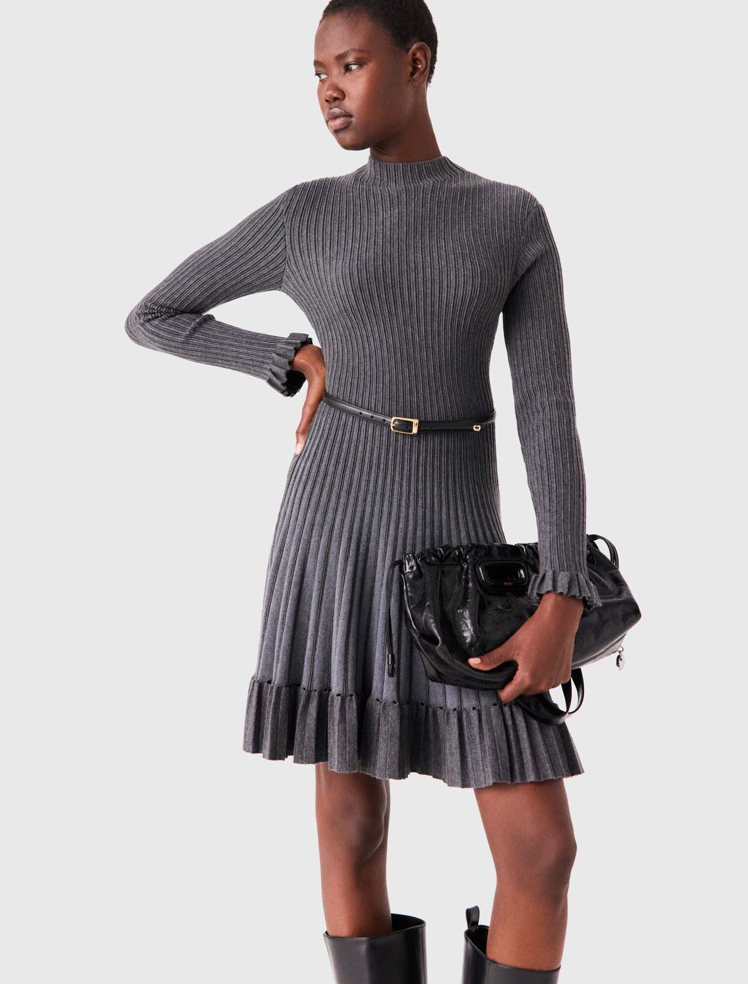 Short gradient knit dress