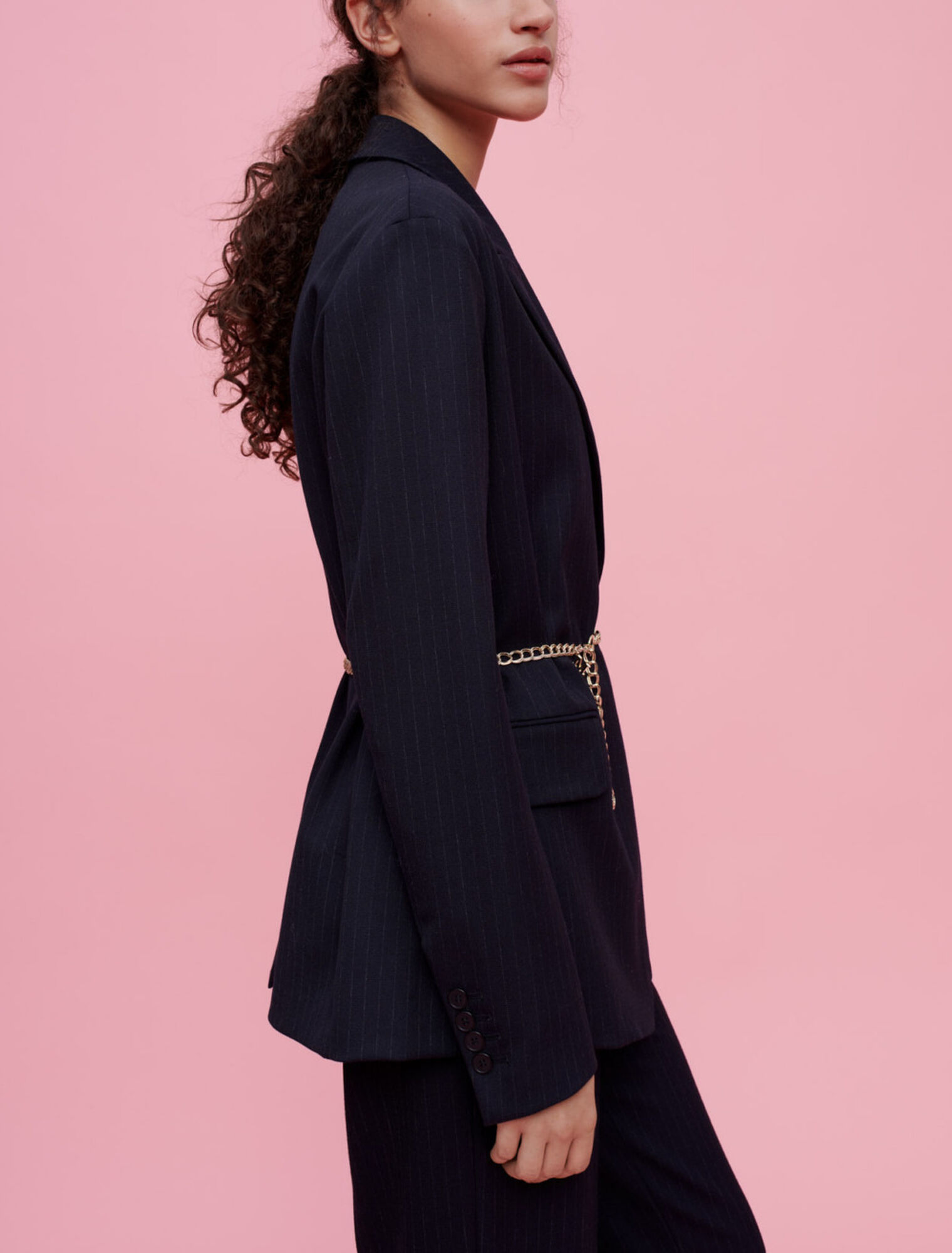 Tennis stripe suit jacket