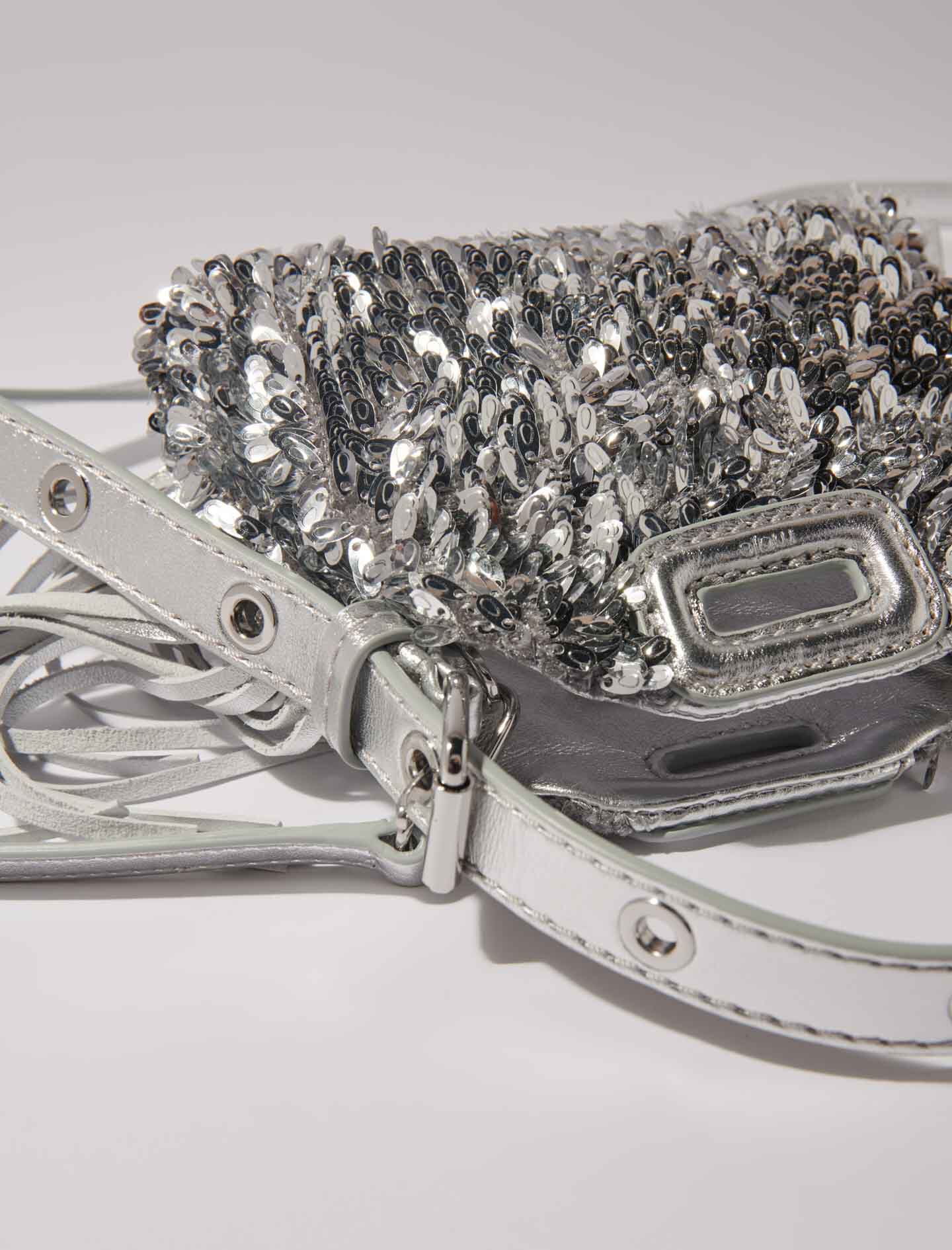 Silver sequin bag 2025