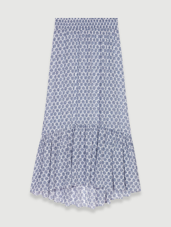 Long asymmetric skirt