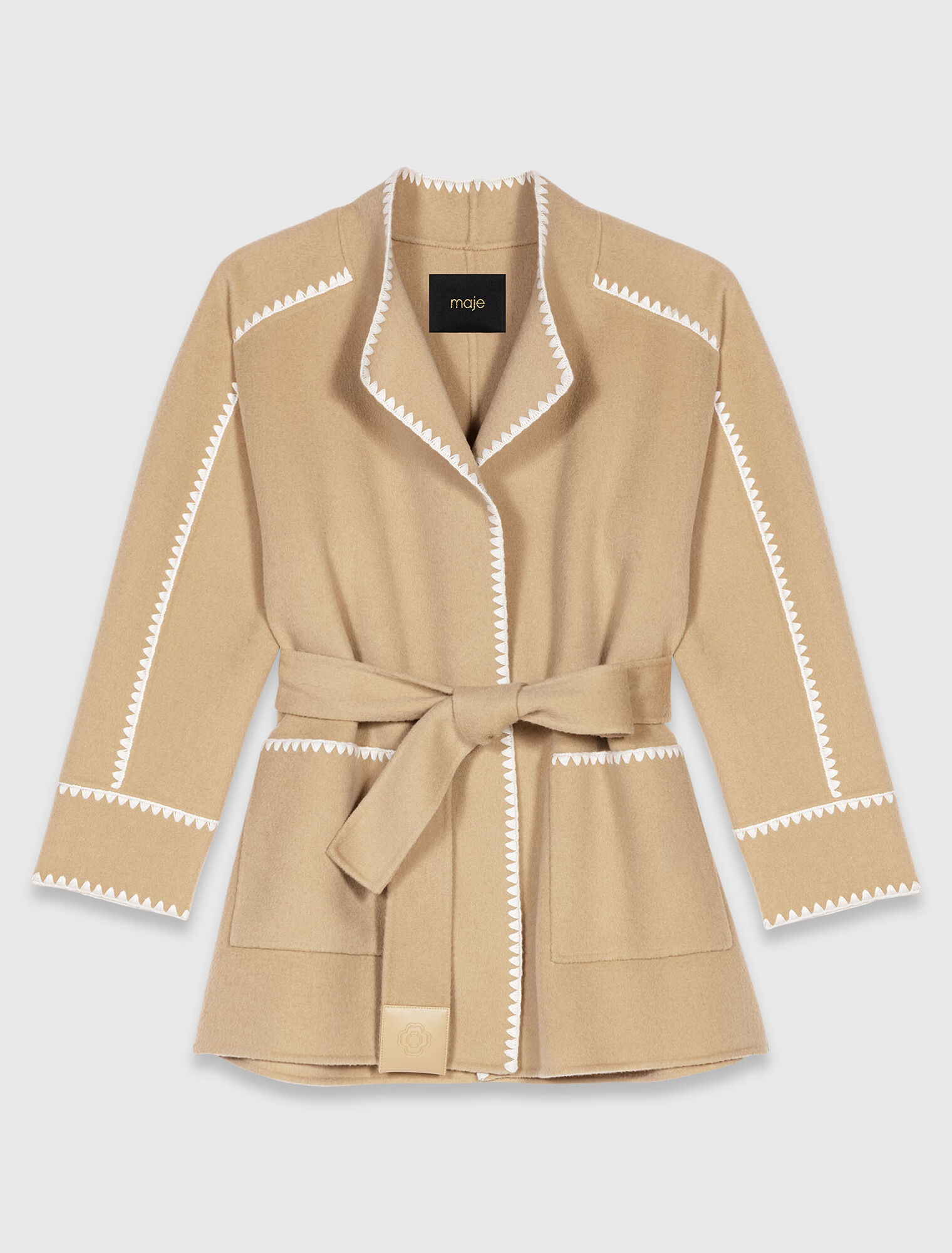 Short double-faced coat