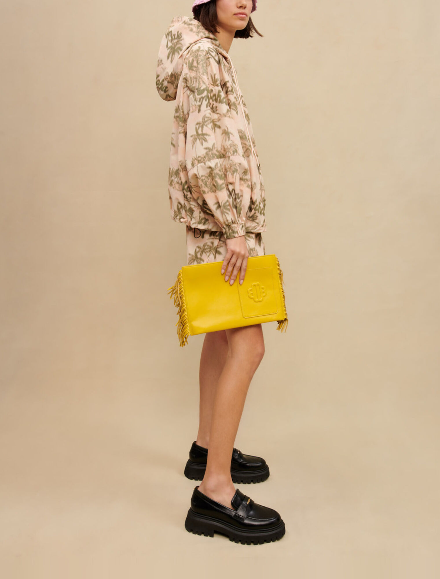 Palm-tree pattern jacket