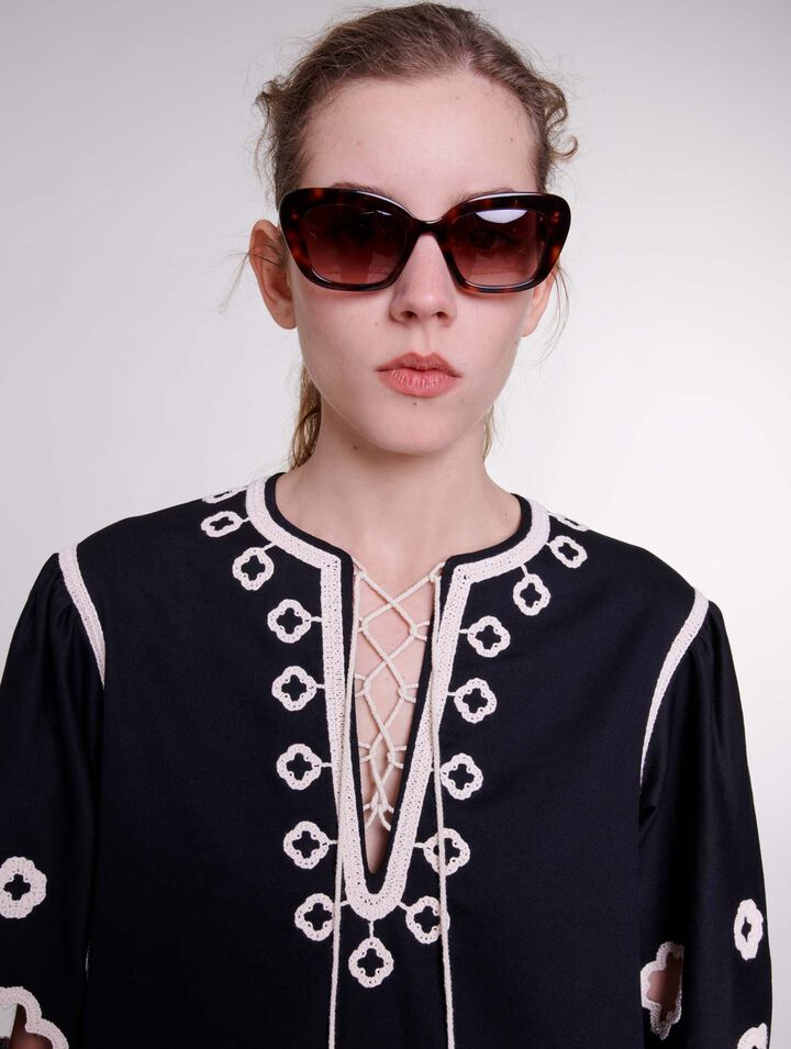 Acetate cat-eye glasses