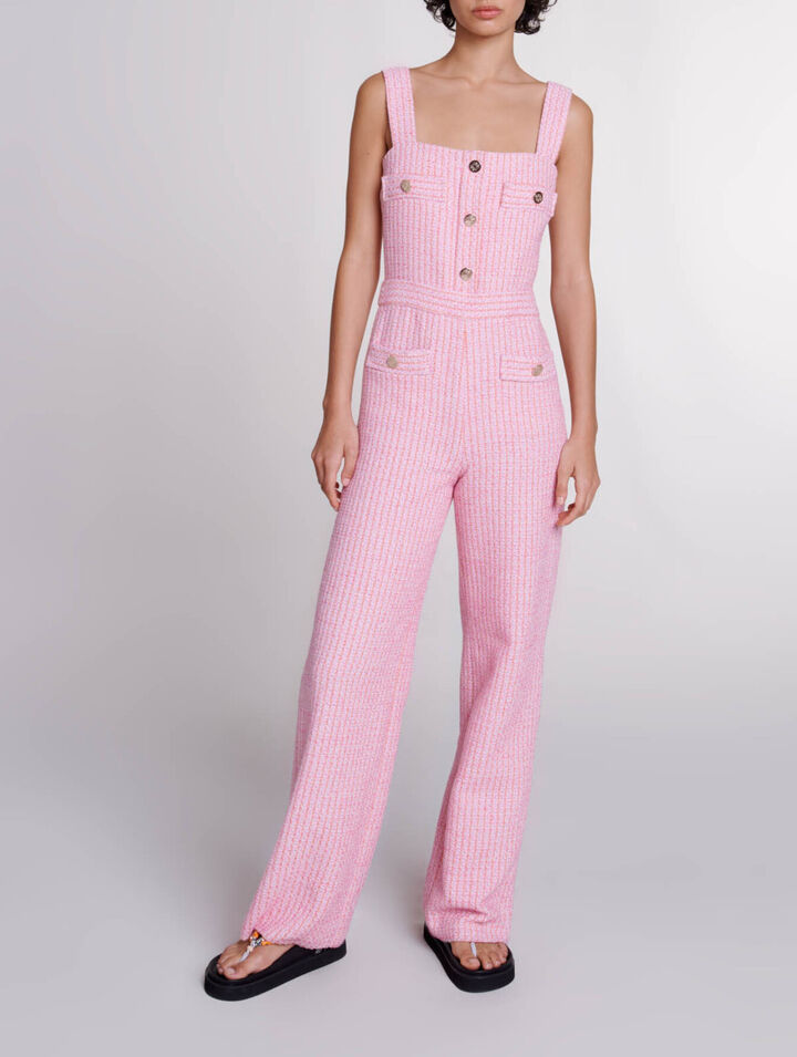 Tweed dungarees