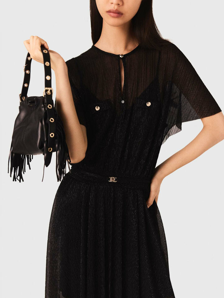 Metallic maxi dress