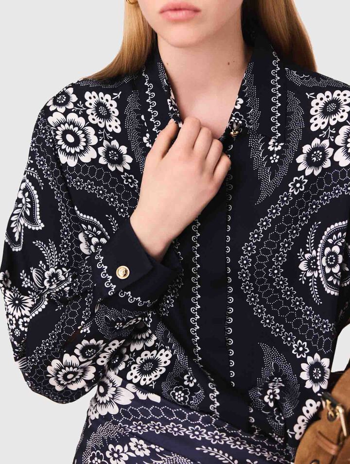 Flowing printed shirt
