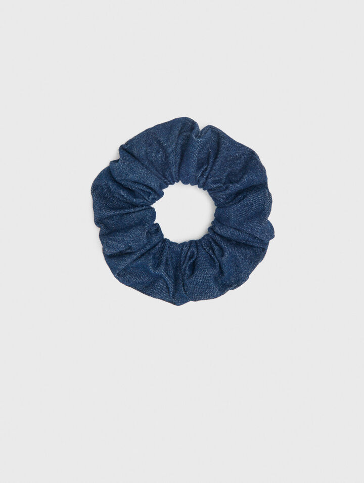 Denim scrunchie