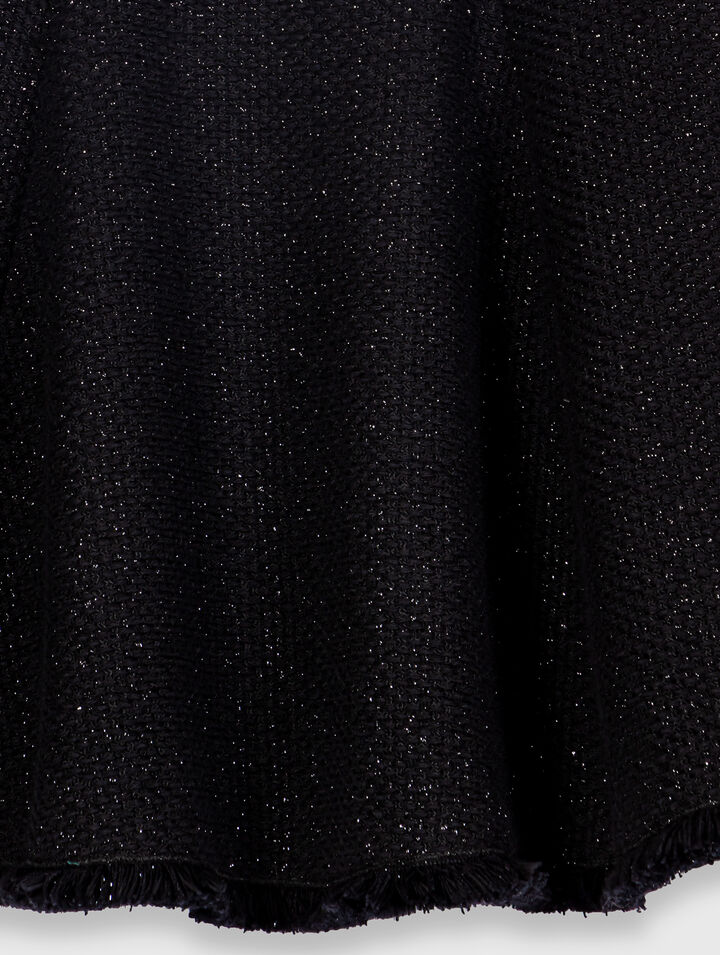 Short fringed tweed dress