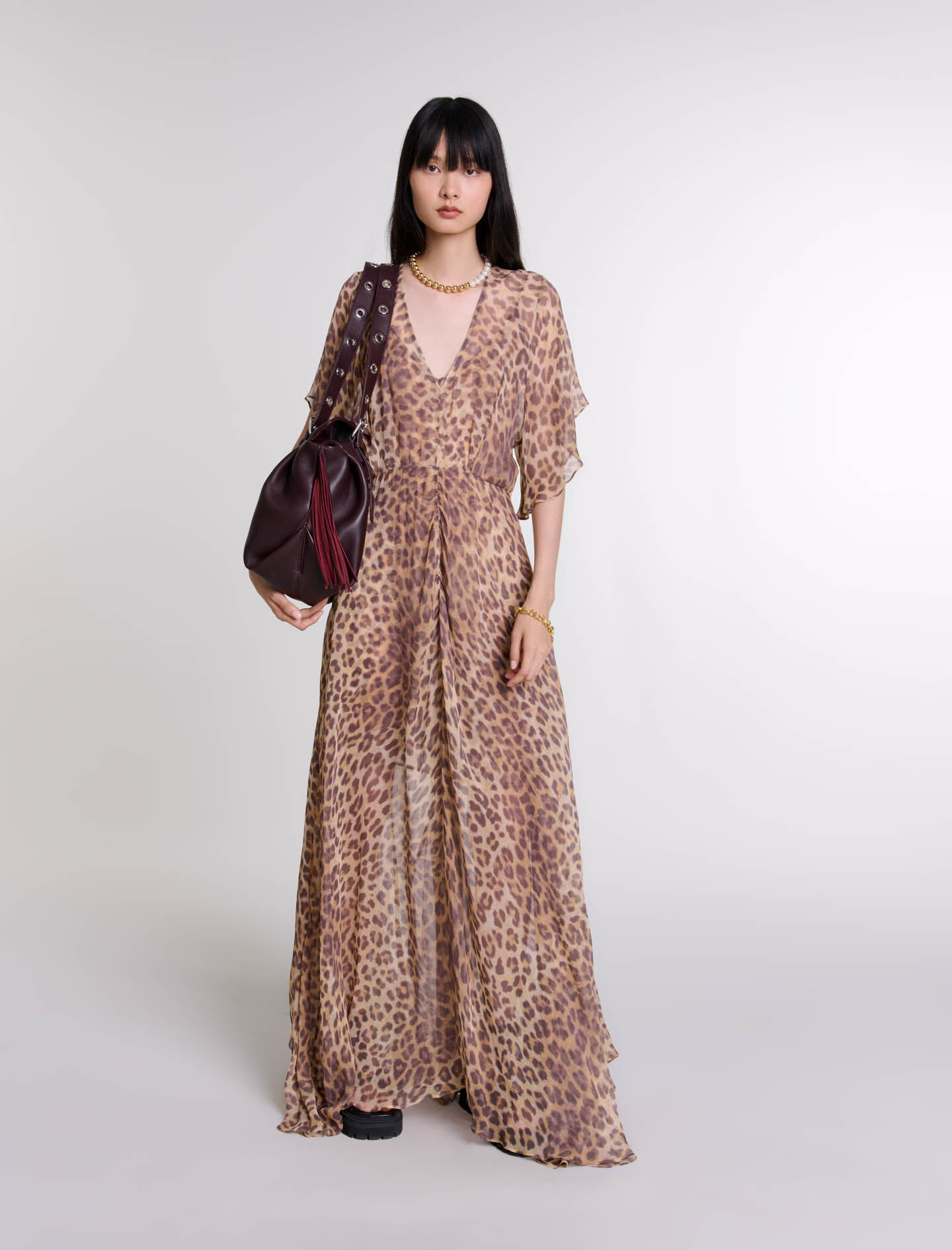 Maje daisy print dress deals