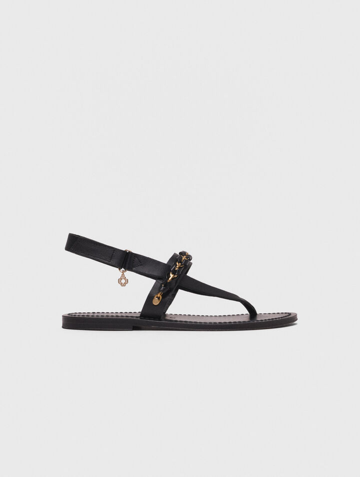 K.Jacques flat leather sandals